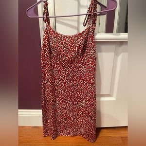 Mini Red Cheetah Dress